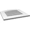 Ekena Millwork Arch Top Surface Mount PVC Gable Vent: Non-Functional, w/ 3-1/2"W x 1"P Standard Frame, 18"W x 42"H GVPAR18X4201SN - alternate 3